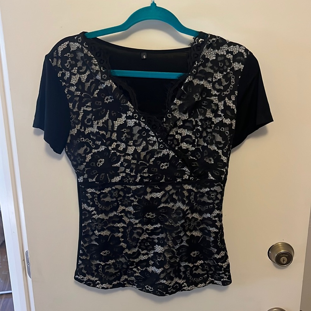 Black Lace Top
